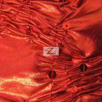 Crunchy Foil Sequin Poly Spandex Fabric Red