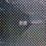 Small Dot Confetti Sequin Spandex Fabric Black
