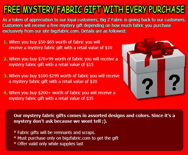 Big Z Fabric Spandex Mystery Gift