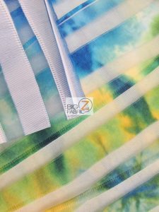 Tropical Fusion Spandex Fabric Close Up