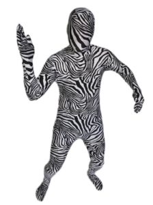 Zebra Spandex Halloween Suit