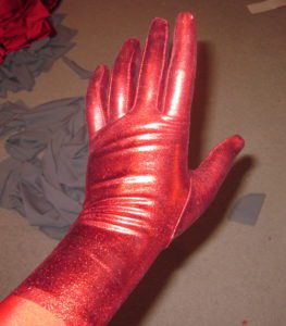 Glitter Shiny Spandex Gloves