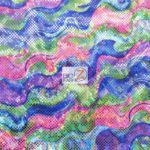 Holographic Foil Camo Spandex Fabric Hippie Wave