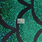 2 Tone Holographic Scale Spandex Fabric Green