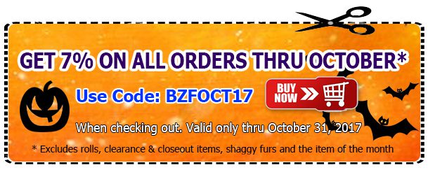 Big Z Fabric October Discount