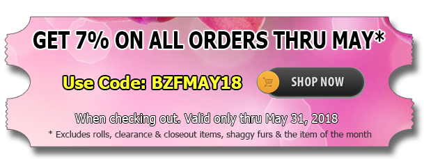 Big Z Fabric’s May Spandex Discount!
